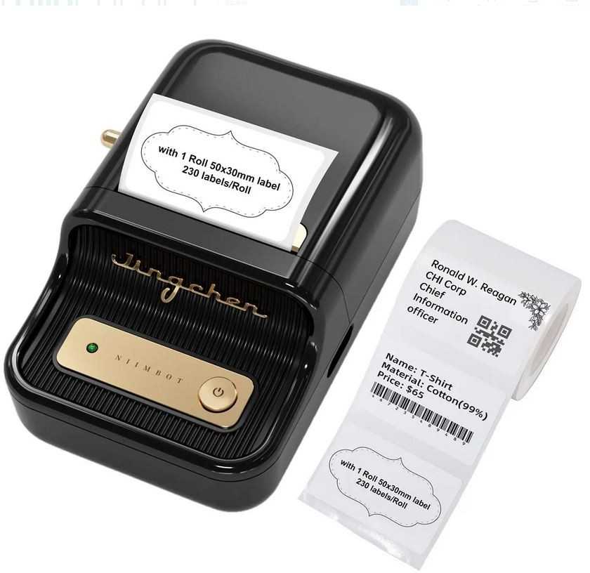 Niimbot B21S Label Spausdintuvas Juodas