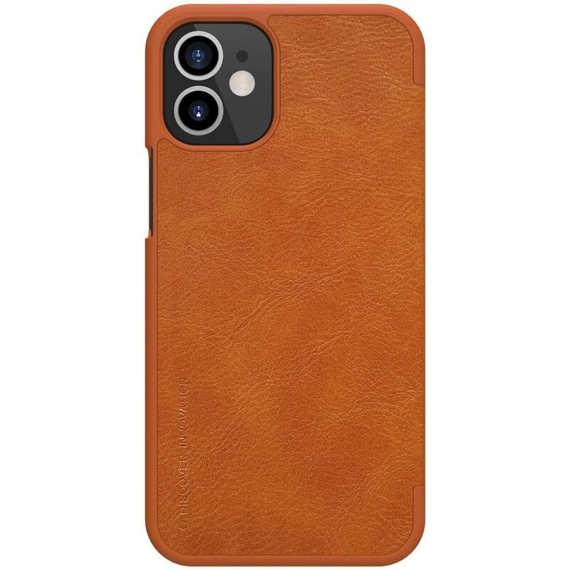 Dėklas NILLKIN QIN BOOK IPHONE 12 MINI BROWN