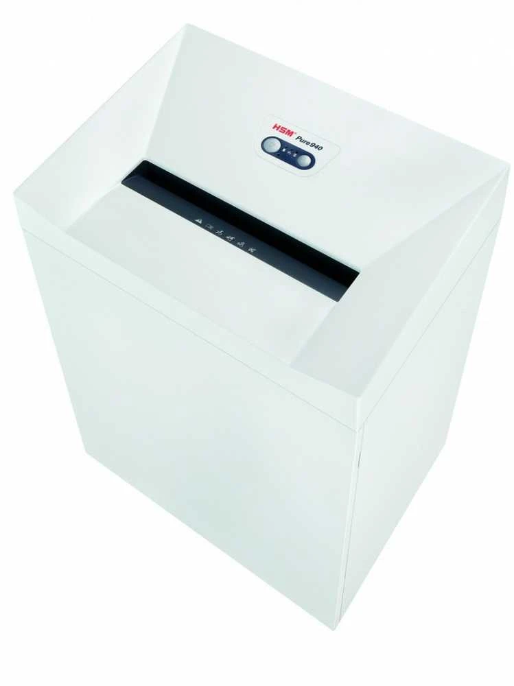 HSM Pure 940 popieriaus smulkintuvas, vaizdas iš viršaus