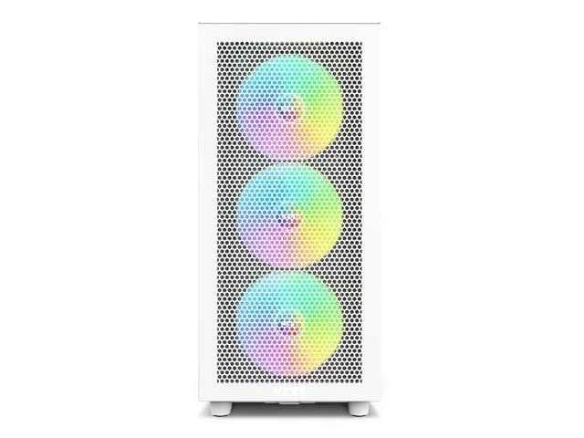 NZXT PC dėklas H7 Flow RGB midi bokštas baltas