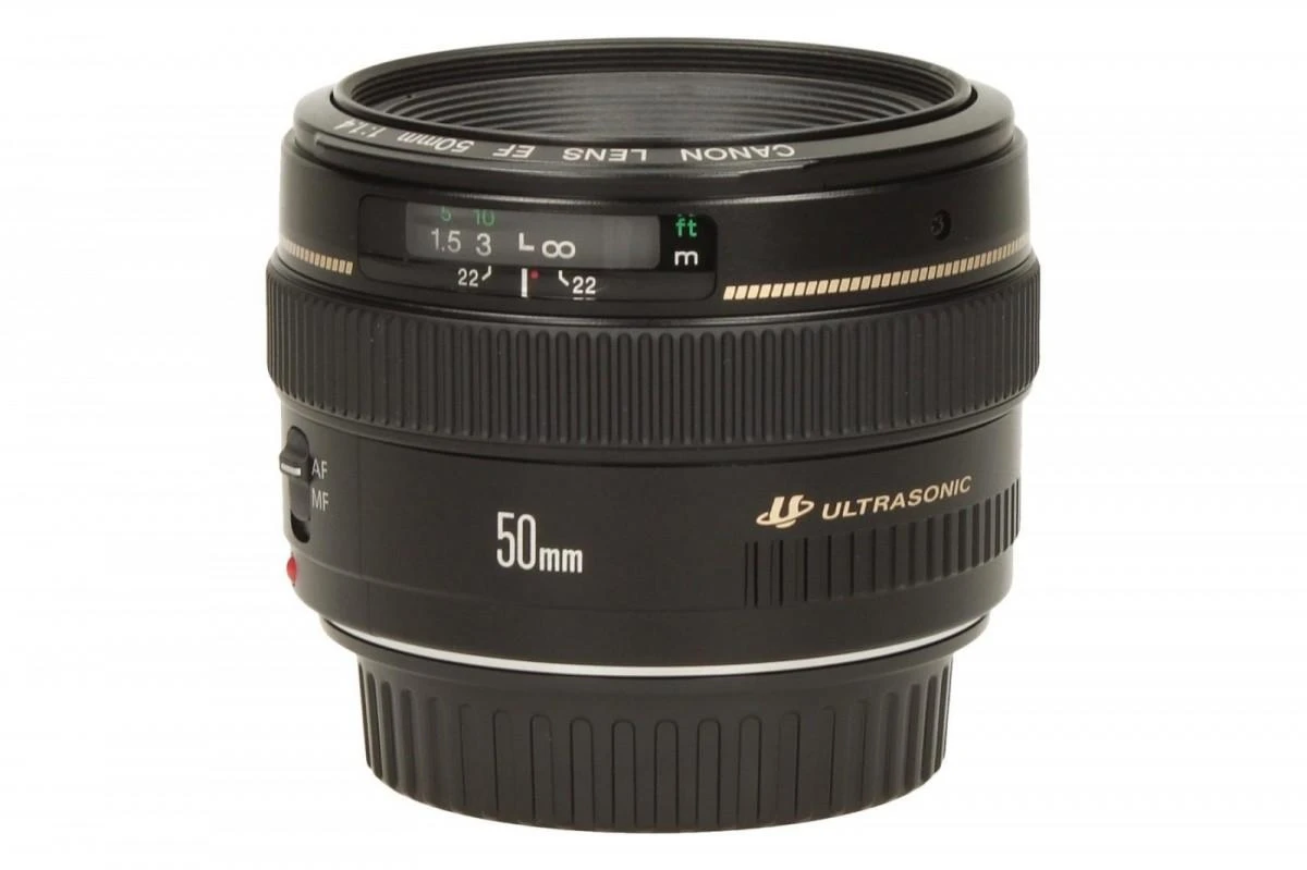 Objektyvas Canon EF 50mm 1:1,4 USM SLR Standartiniai objektyvai Juoda