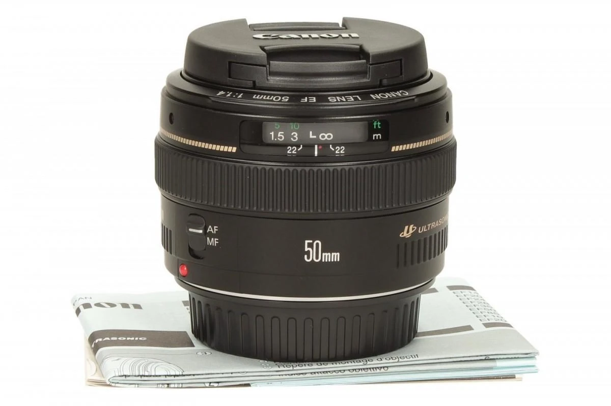 Objektyvas Canon EF 50mm 1:1,4 USM SLR Standartiniai objektyvai Juoda