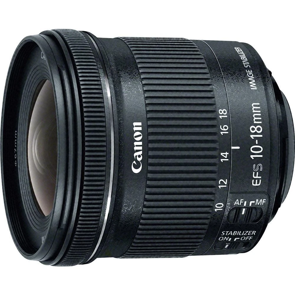 Canon EF-S10-18ISSTM „Ultra“ platus objektyvas Juoda