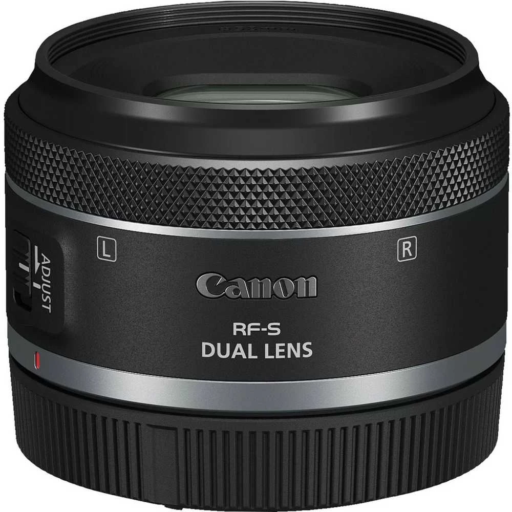 Objektyvas „Canon RF-S 7,8 mm F4 STM Dual“.