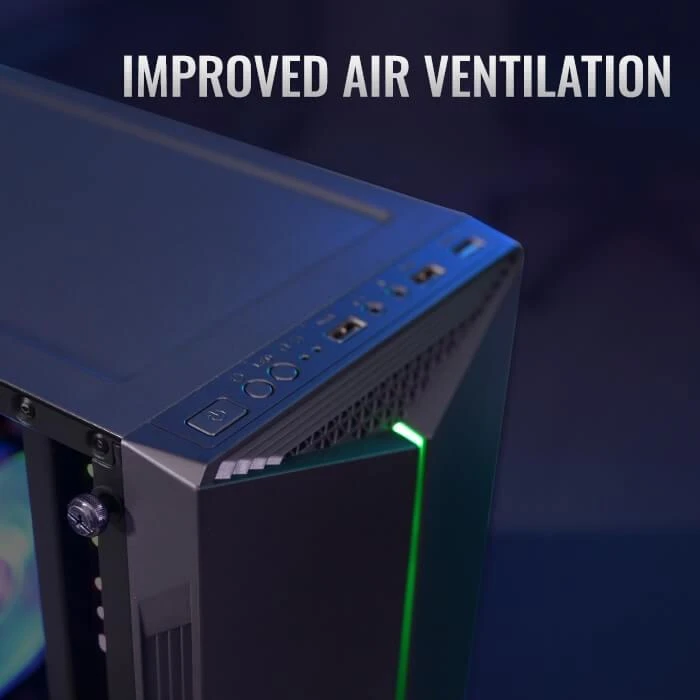 AEROCOOL AEROPGSSPLIT-A-BKRGB kompiuterio dėklas ATX Aerocool SPLIT RGB USB 3.0 - RGB STRIP 1x120mm VENTILIATORIUS