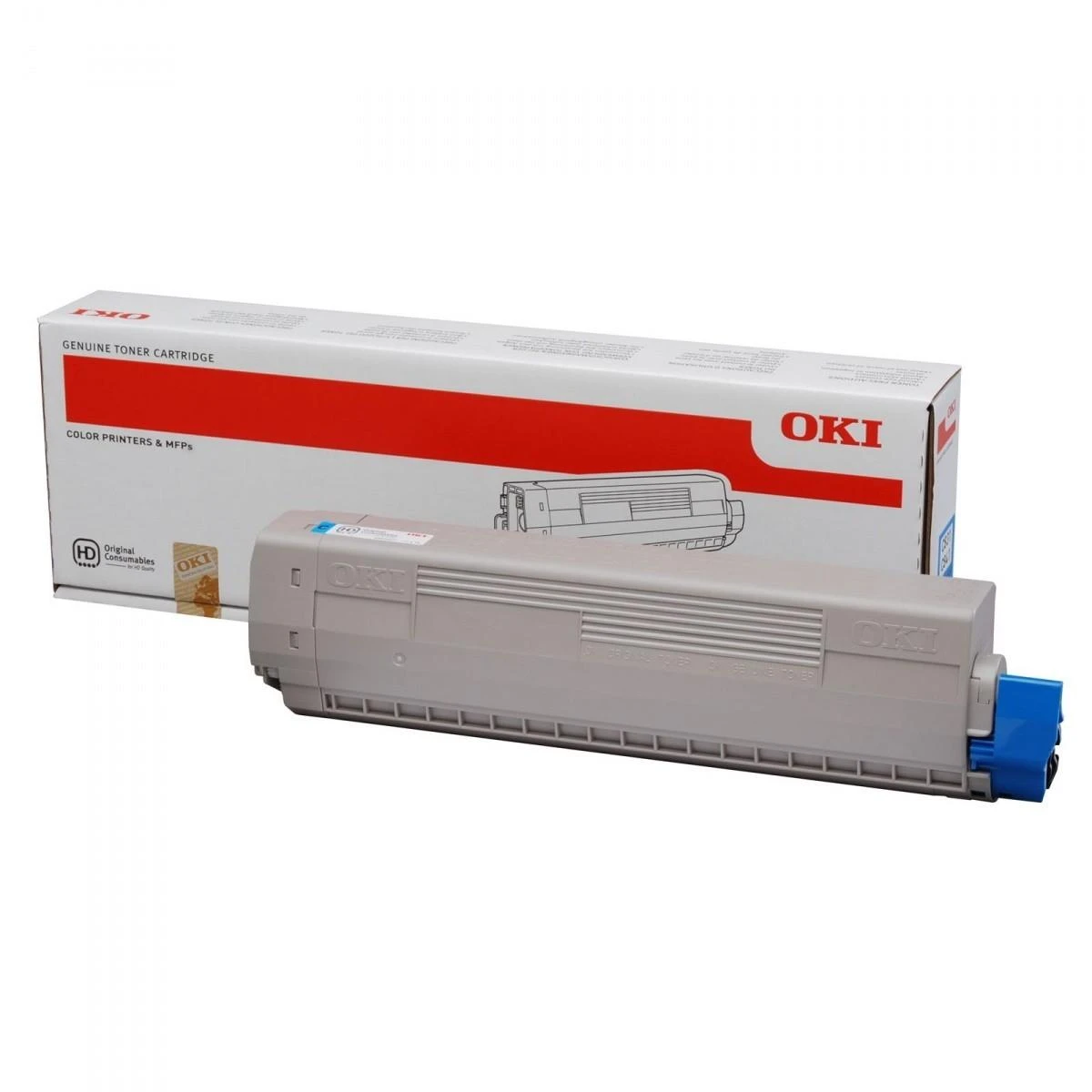 OKI C831 C841 dažų kasetė žalsvai mėlyna standartinė talpa 10 000 puslapių 1 pakuotė žydrai dažų kasetė C831/C841 series (10K)