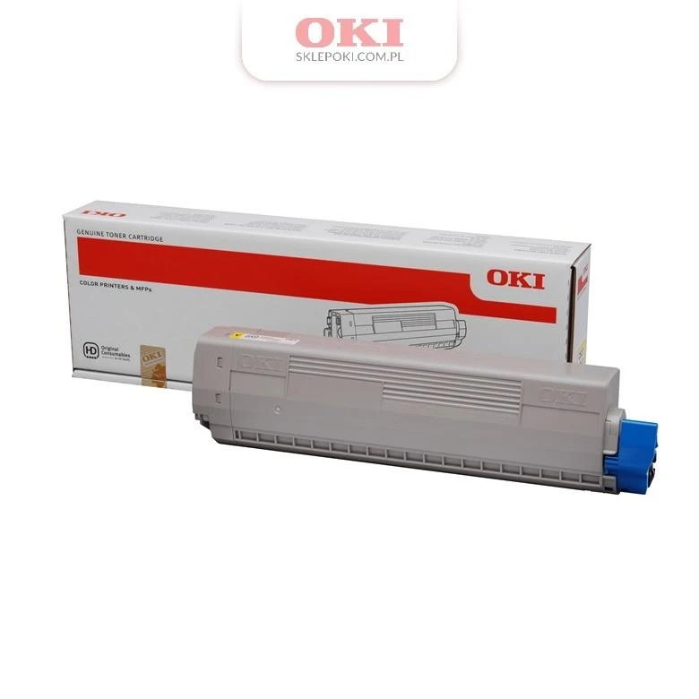 OKI C831 C841 dažų kasetė geltona standartinė talpa 10 000 puslapių 1 pakuotė Geltona toner C831/C841 series (10K)