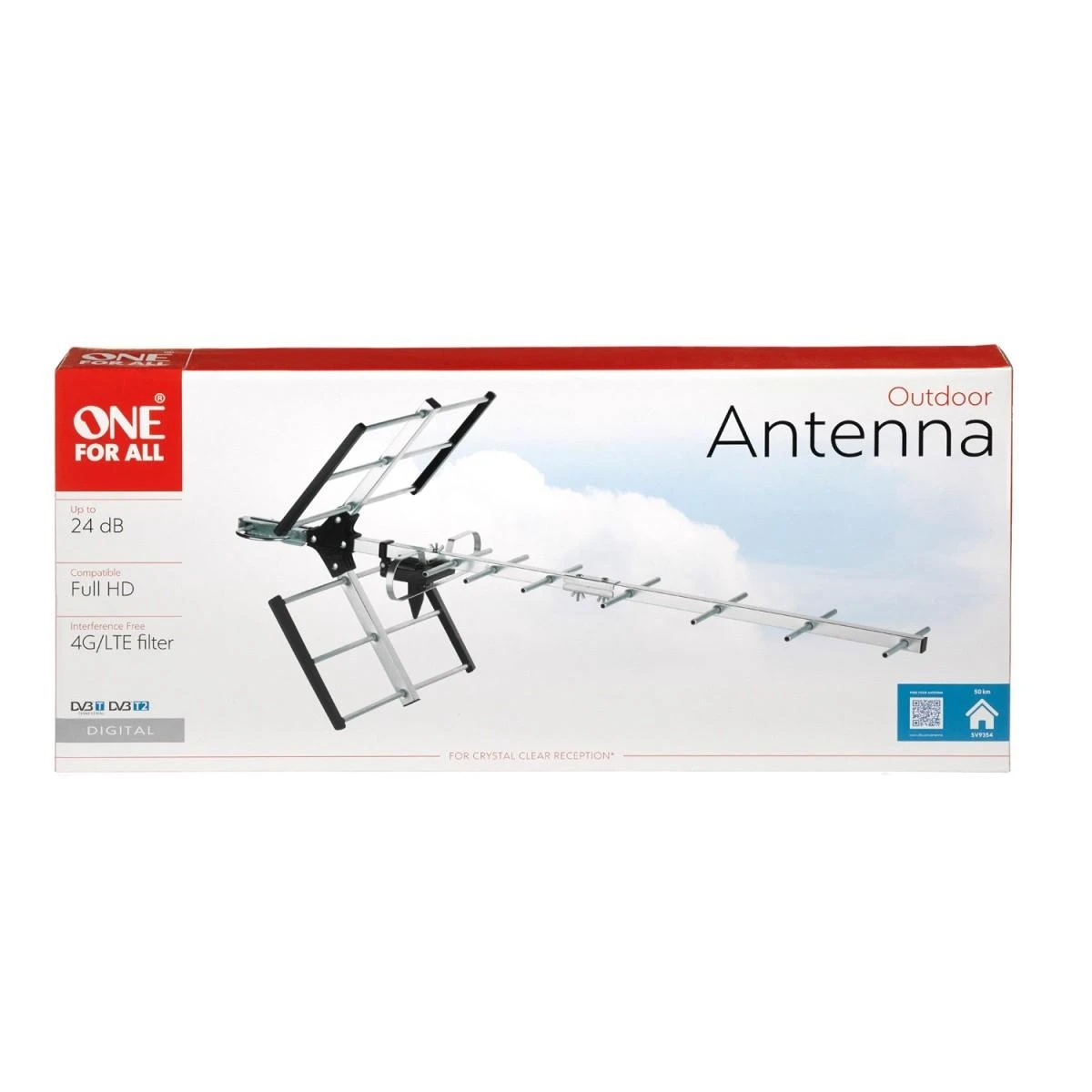 Skaitmeninė lauko antena ONE FOR ALL Full HD DVB-T / SV9354