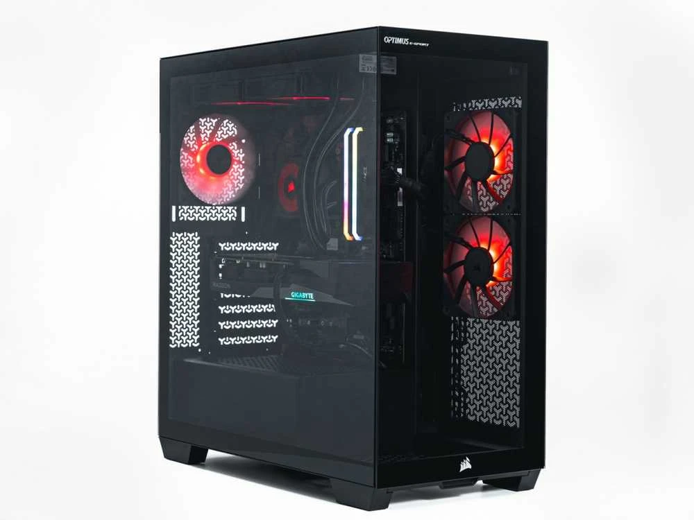 Stacionarus kompiuteris Optimus e-sport kompiuteris gb550t-cr5 ryzen 7 5800x/16gb/1tb/rx 7600 gaming oc 8g/w
