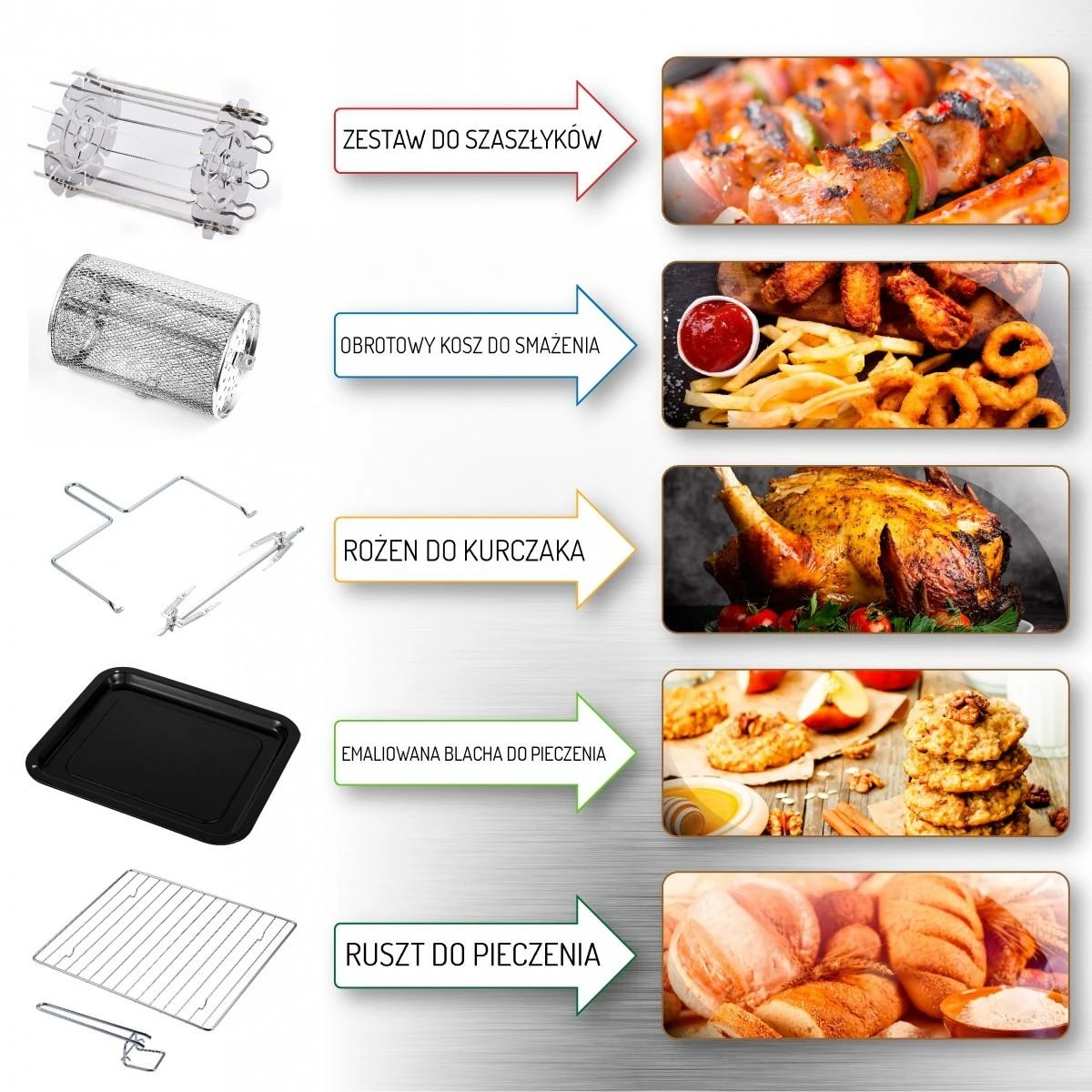 Mikrobangų krosnelė Adler | Airfryer Oven | AD 6309 | Power 1700 W | Capacity 13 L | Nerūdijantis plienas/Juodas