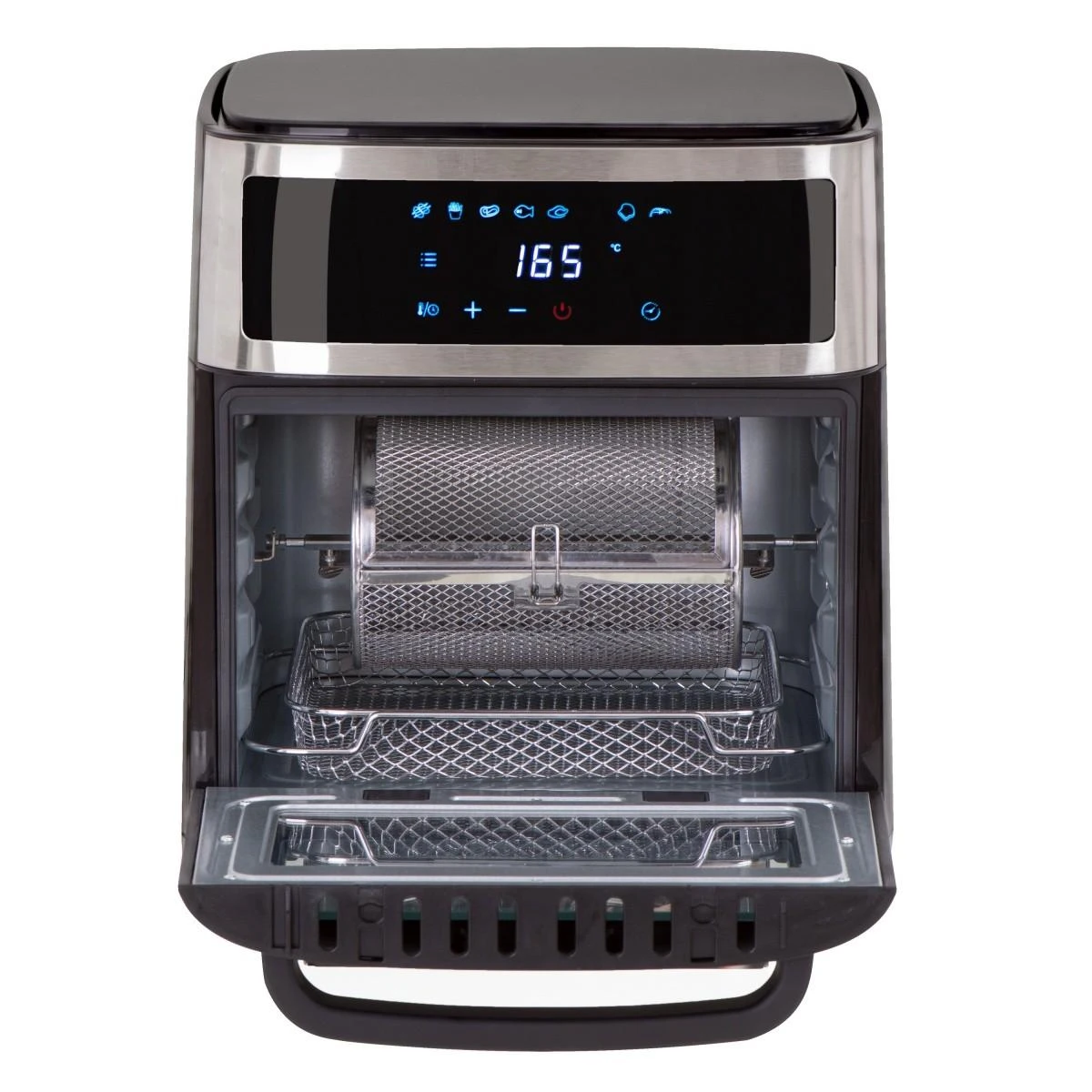 Mikrobangų krosnelė Adler | Airfryer Oven | AD 6309 | Power 1700 W | Capacity 13 L | Nerūdijantis plienas/Juodas