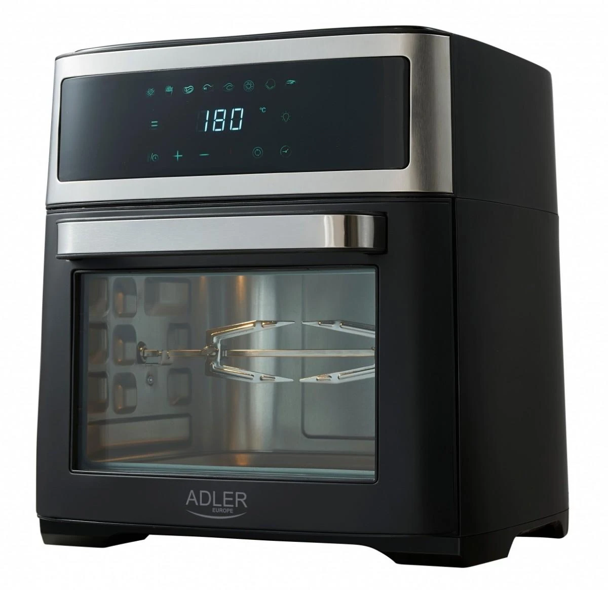 Mikrobangų krosnelė Adler | Airfryer Oven | AD 6309 | Power 1700 W | Capacity 13 L | Nerūdijantis plienas/Juodas