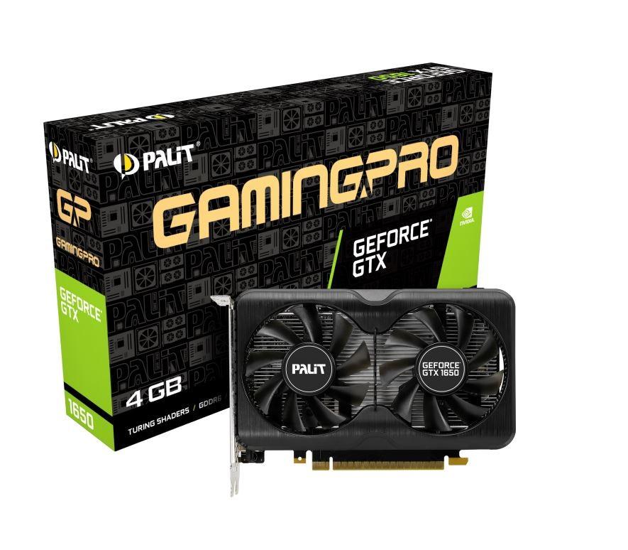 Vaizdo plokštė PALIT GeForce GTX 1650 GamingPro 4GB GDDR6 2xDP 