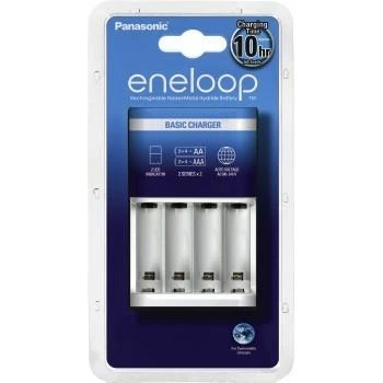 „Panasonic“ | „eneloop“ bazinis akumuliatorių įkroviklis | 2 arba 4 AA/AAA baterijos