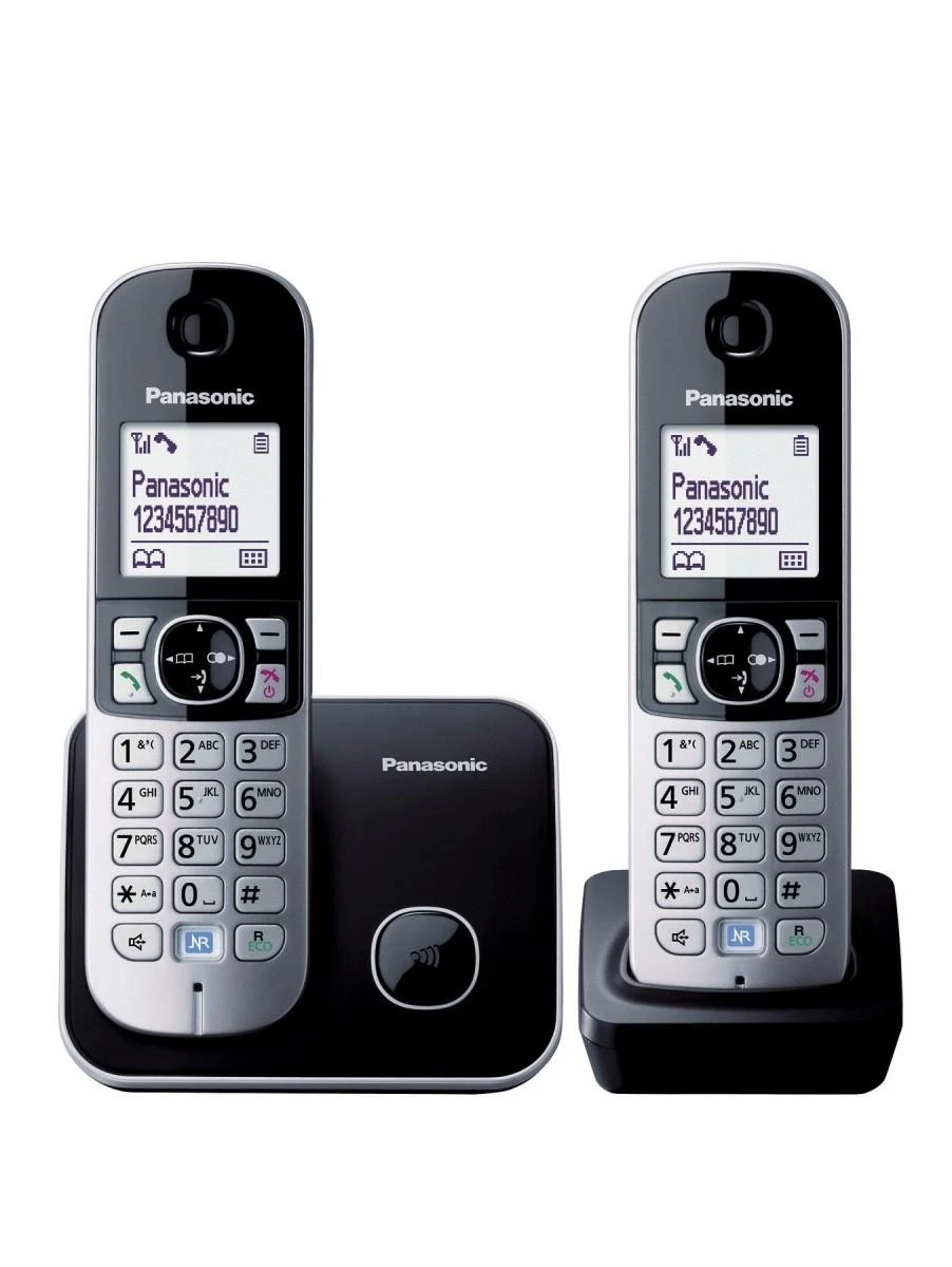 Panasonic KX-TG681 DECT telefonas Juodas,Sidabrinis