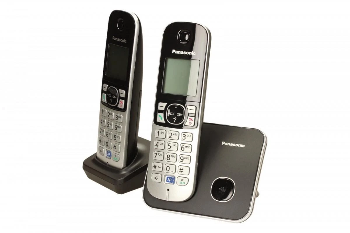 Panasonic KX-TG681 DECT telefonas Juodas,Sidabrinis
