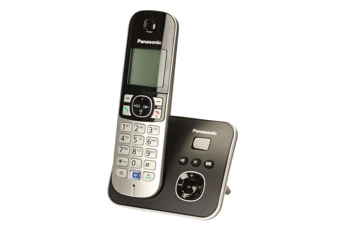 Fiksuotas telefonas Panasonic KX- TG6821PDB Juodieji ir sidabriniai