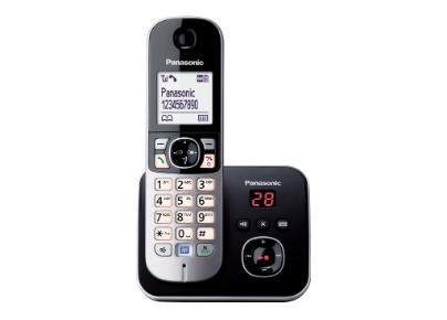 Fiksuotas telefonas Panasonic KX- TG6821PDB Juodieji ir sidabriniai