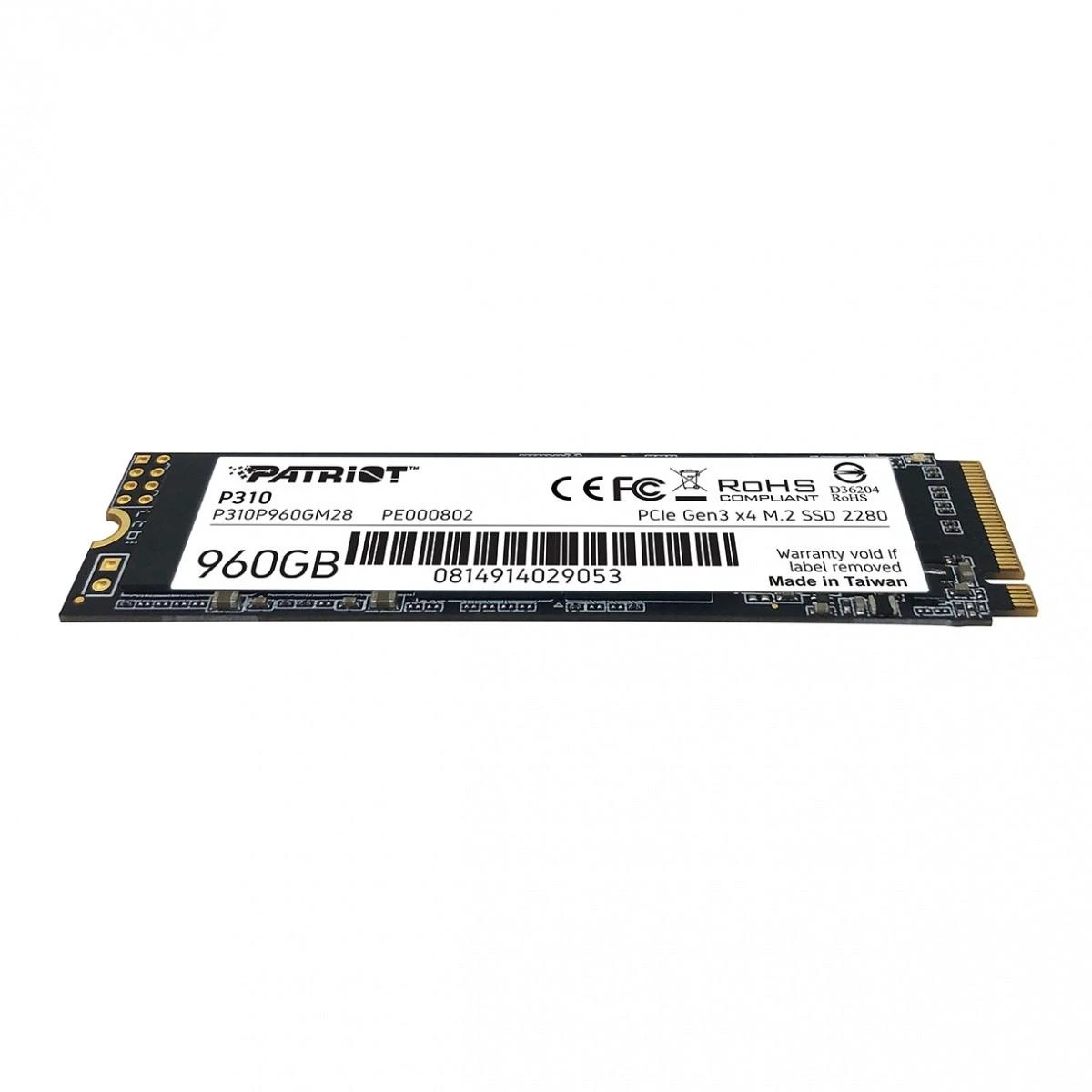 PATRIOT P310 960GB M2 2280 PCIe SSD NVME