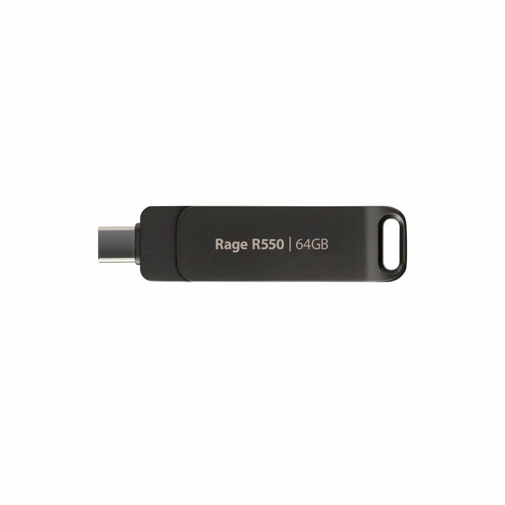 Patriot USB atmintinė „Rage R550“ 64 GB, USB C / USB A tipo, dviguba sąsaja