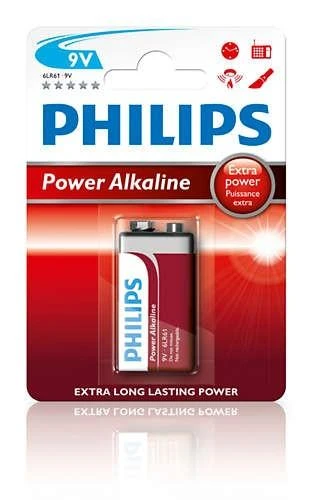 Philips Power Alkaline baterija 6LR61P1B/10