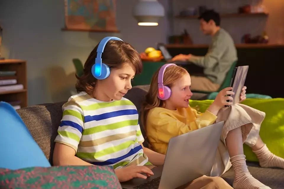 Vaikiškos belaidės ant ausų dedamos ausinės Philips TAK4206BL/00, Mėlynos