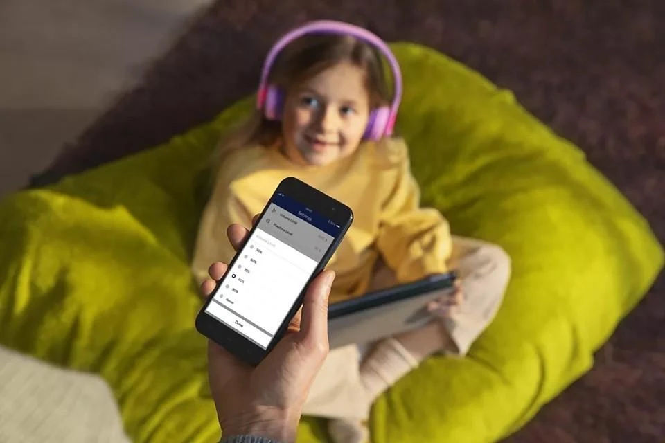 Vaikiškos belaidės ant ausų dedamos ausinės Philips TAK4206BL/00, Mėlynos
