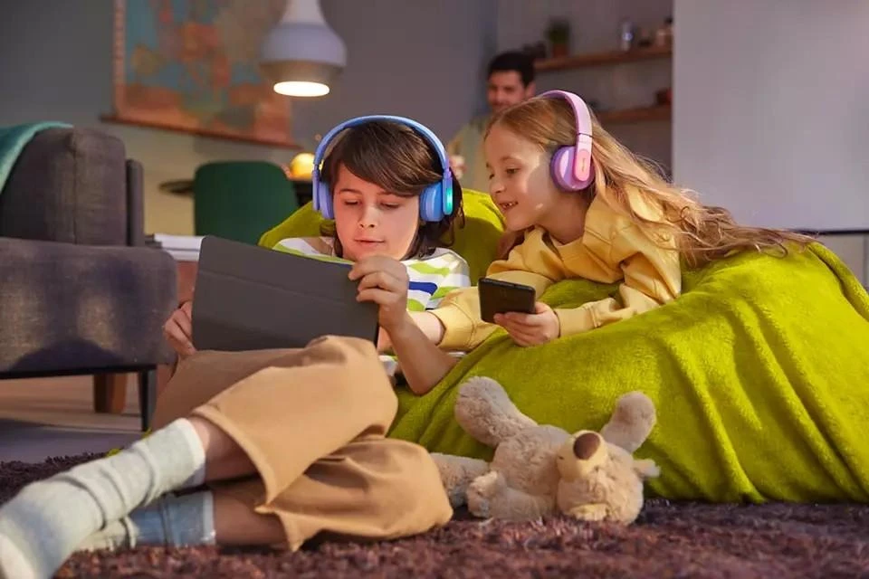 Vaikiškos belaidės ant ausų dedamos ausinės Philips TAK4206BL/00, Mėlynos