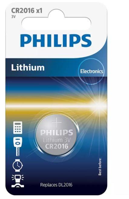PHILIPS Lithium CR2016 /elementas