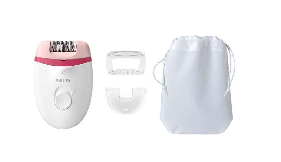 Philips Satinelle Essential Kompaktiškas laidinis epiliatorius BRE255/00