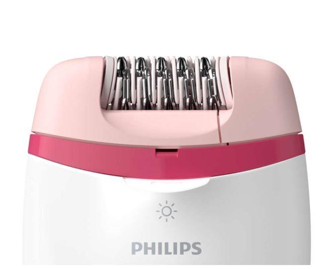 Philips Satinelle Essential Kompaktiškas laidinis epiliatorius BRE255/00