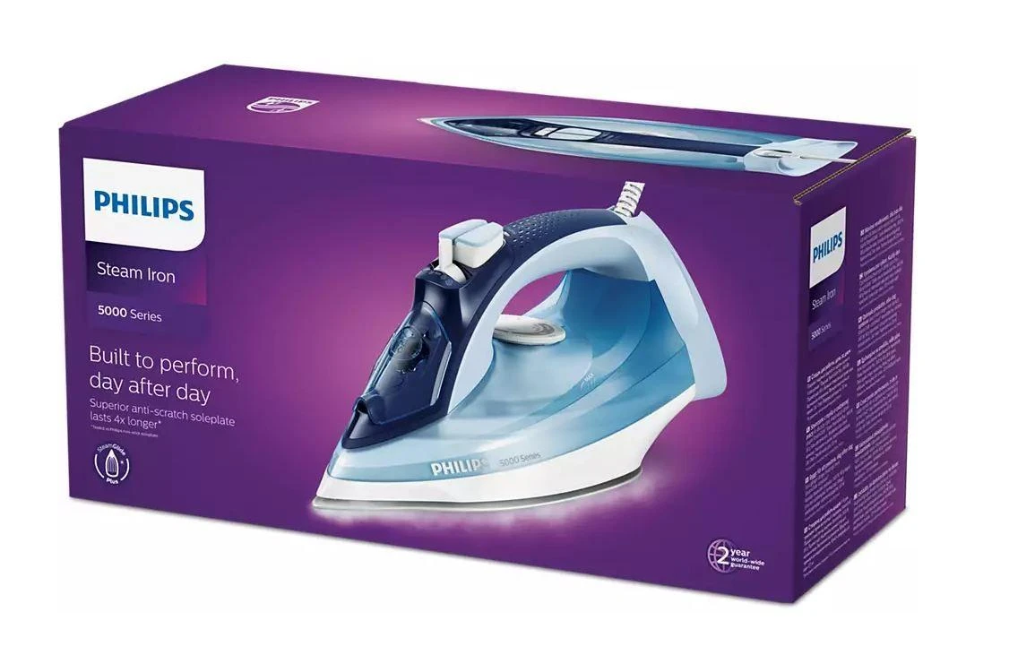 Philips 5000 Series Garų lygintuvas DST5030/20 2400 W galia 45 g/min nenutrūkstamas garas 180 g garo pripūtimas SteamGlide Plus