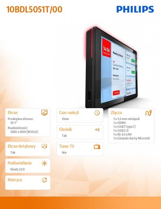 Philips 10BDL5051T 10 colių kelių jutiklių monitorius