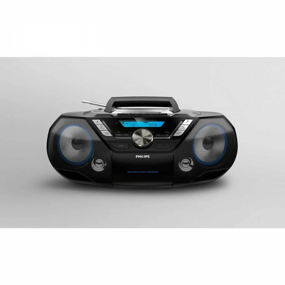 Philips CD Soundmachine AZB798T/12, Bluetooth, CD, MP3-CD, USB, DAB+, FM, kasetė, 12W