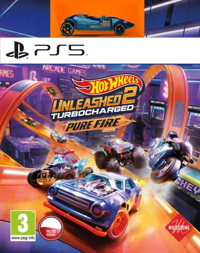 „Milestone Hot Wheels Unleashed 2“: „Pure Fire Edition PS5“ su turbokompresoriumi