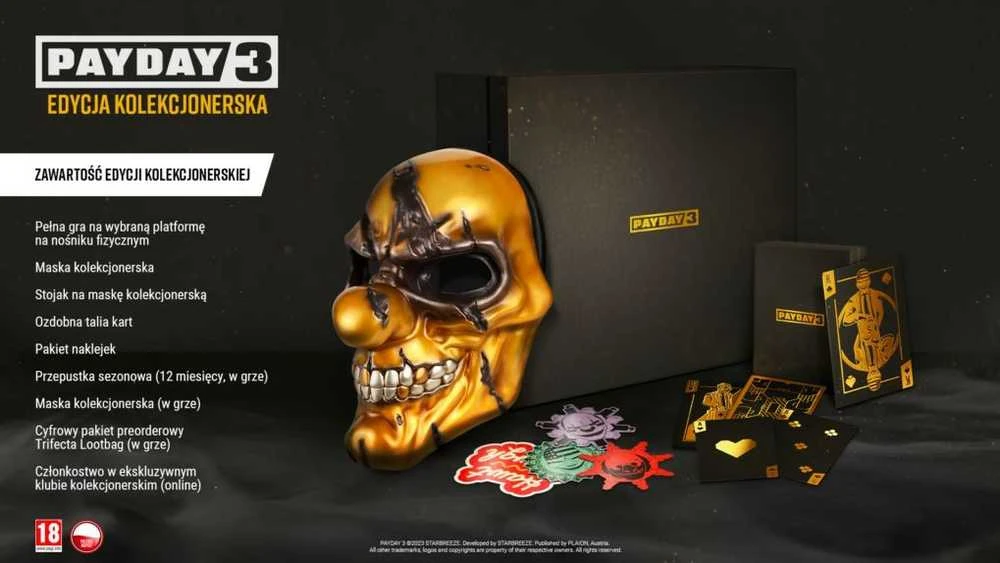 Starbreeze „Plaion PlayStation 5“ žaidimas „PAYDAY 3“ kolekcininko leidimas