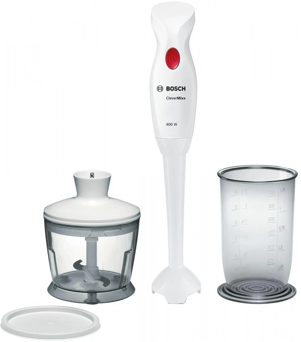 Bosch MSM14200 Rankinis trintuvas, CleverMixx, 400 W, Baltas, giliai raudona