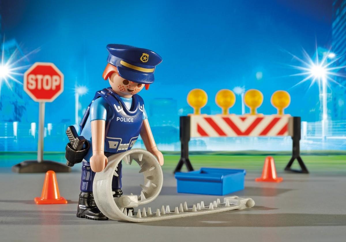 PLAYMOBIL CITY ACTION Policijos patruliai ir kliūčių ruožas, 6924