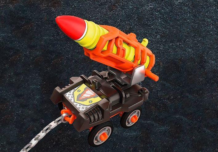 Playmobil Dino Rise 70929 Dino Mine Vežimėlis su rakietą