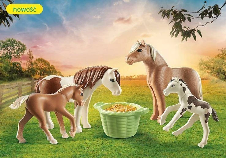 Playmobil Šalies figūros 71000 Du islandų arkliai su kumeliukais