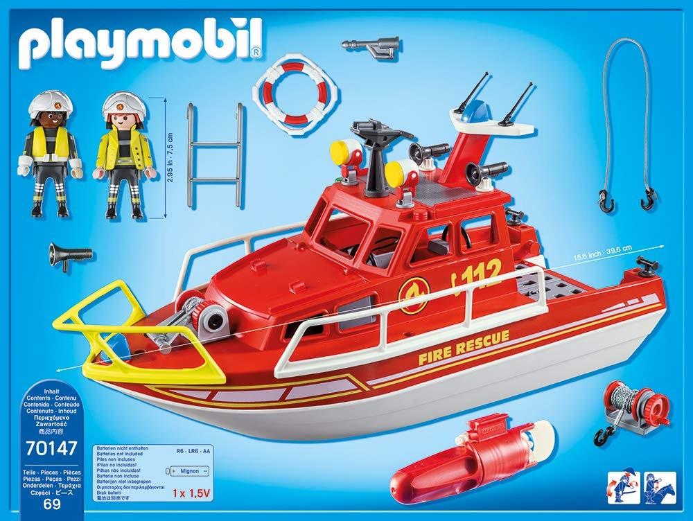 PLAYMOBIL CITY ACTION Ugnegiasių gelbėjimo laivas, 70147