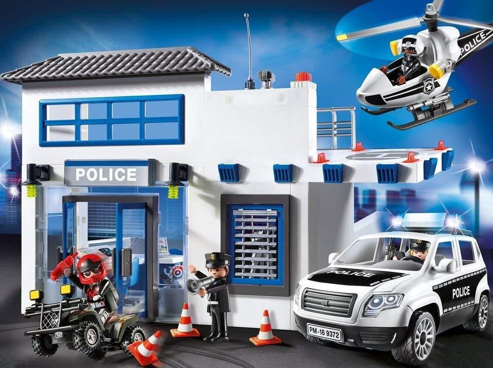 Žaislų Rinkinys - Playmobil 9372 City Action Policijos Nuovada Su Figūrėlėmis Ir Priedais - Marga