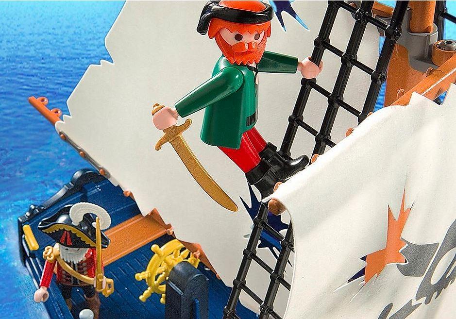 PLAYMOBIL 5810 Piratų valtis su kanonu, plaukia vandenyje, 3 personažai, 84 dalys, Piratai, Nuo 4 metų