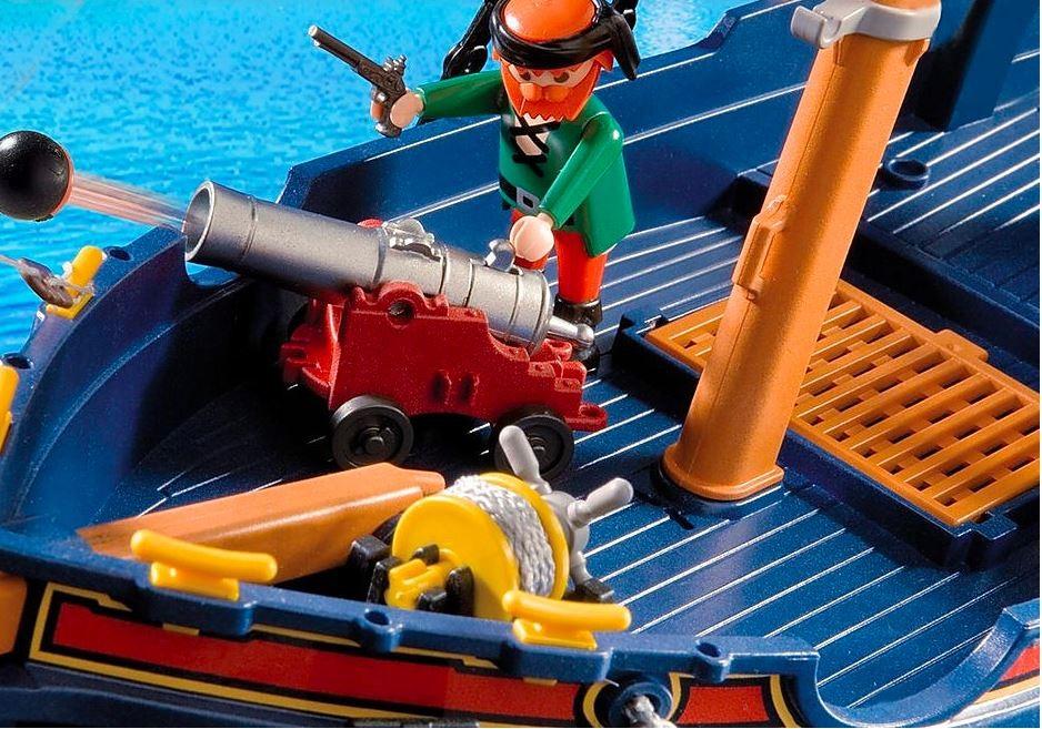 PLAYMOBIL 5810 Piratų valtis su kanonu, plaukia vandenyje, 3 personažai, 84 dalys, Piratai, Nuo 4 metų