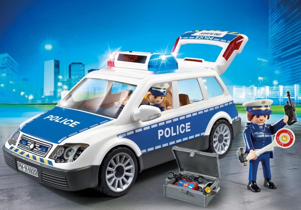 PLAYMOBIL CITY ACTION Policijos automobilis su šviesomis ir garsais, 6920