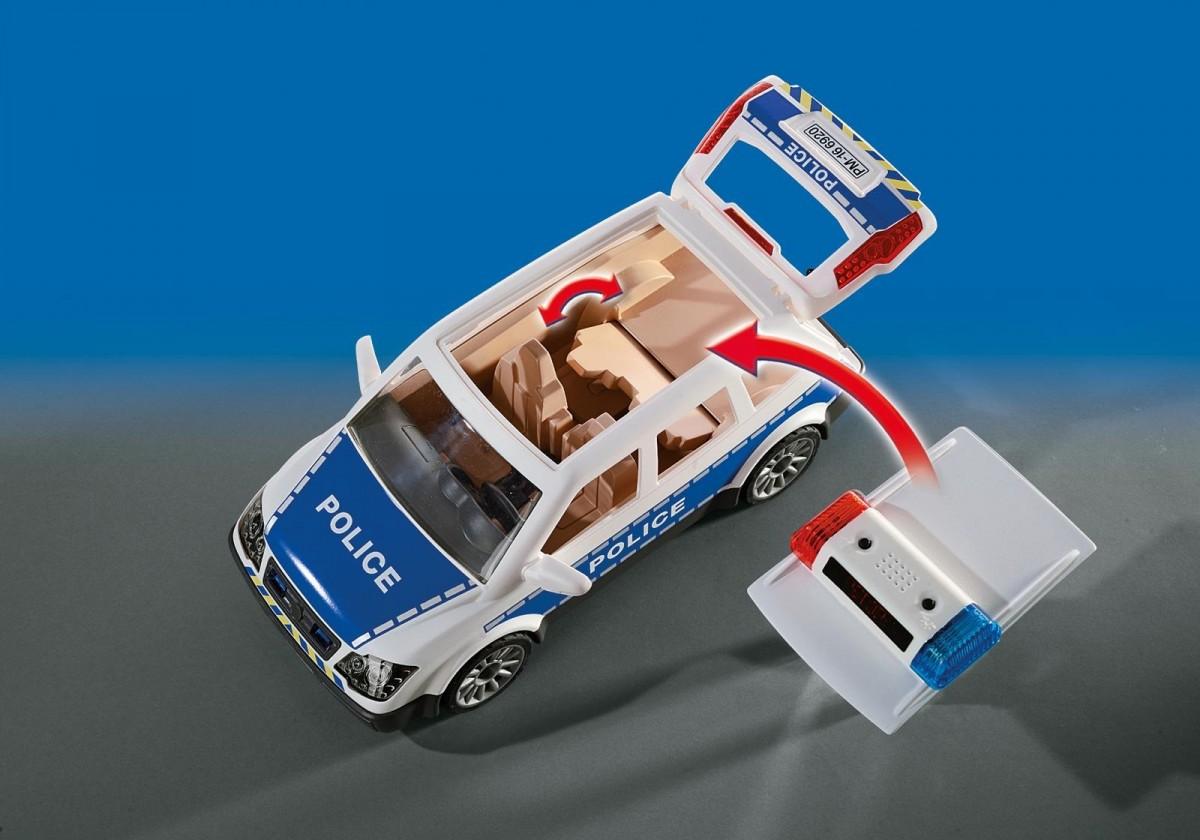 PLAYMOBIL CITY ACTION Policijos automobilis su šviesomis ir garsais, 6920