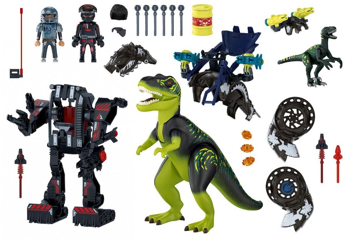 PLAYMOBIL – Dino Rise – tiranozauras ir milžiniškas robotas