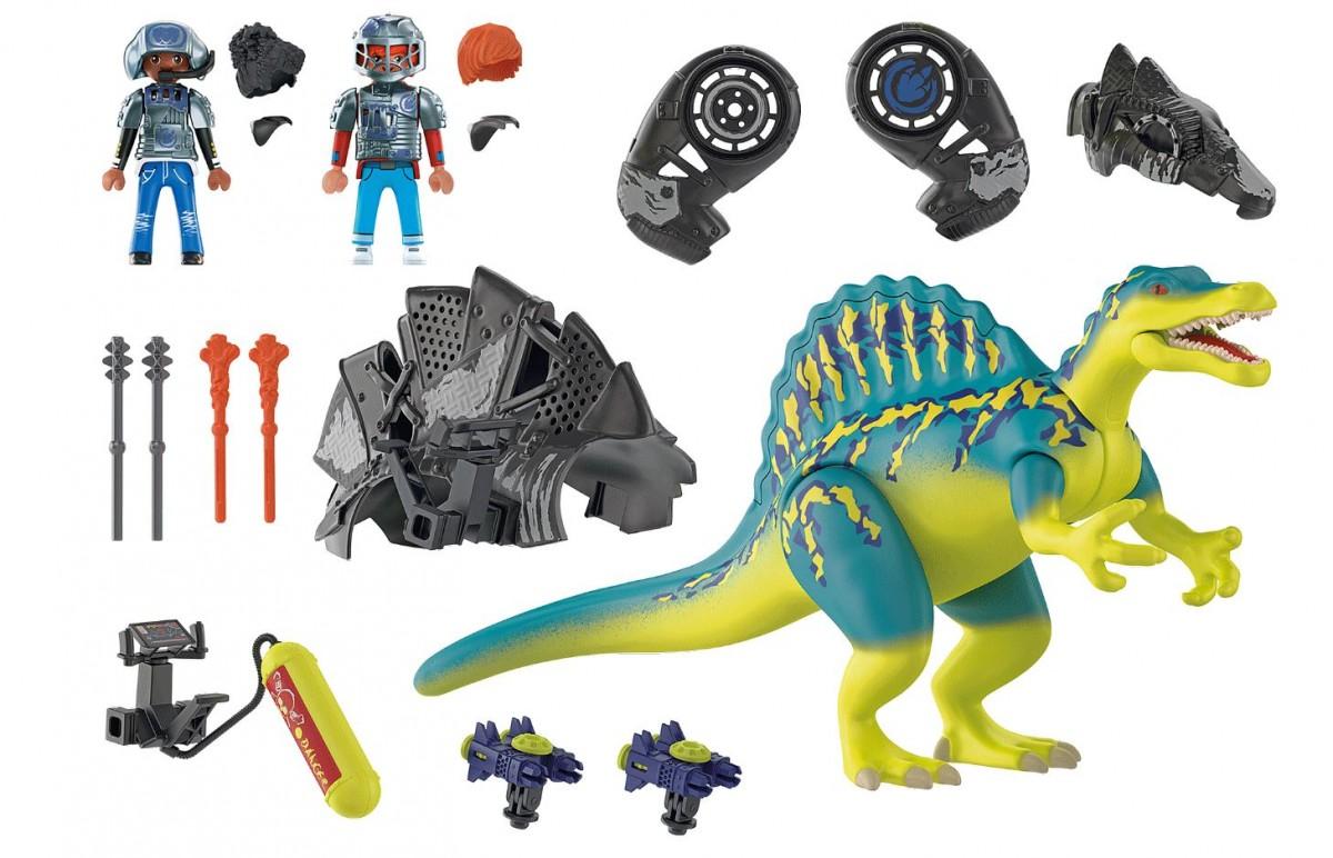 PLAYMOBIL - Dino Rise - Spinozauras ir kovotojai - 46 vnt - Vaikai nuo 5 metų