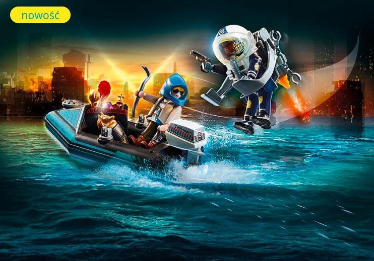 70782 PLAYMOBIL® City Action, Policijos lėktuvų paketas su valtimi