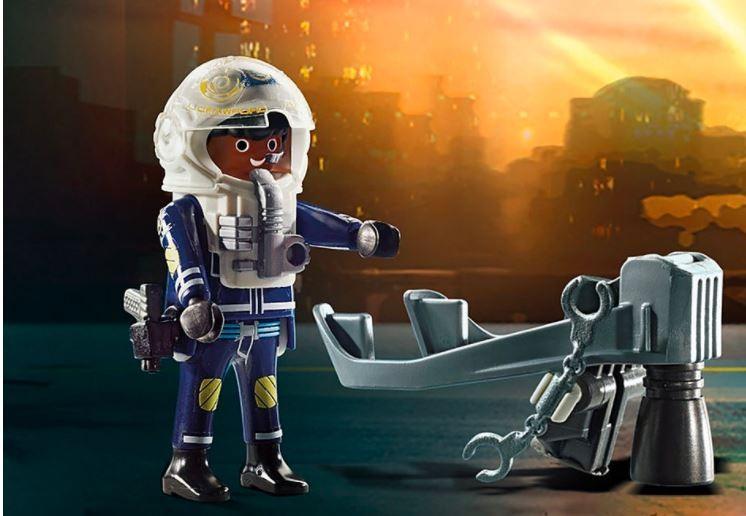 70782 PLAYMOBIL® City Action, Policijos lėktuvų paketas su valtimi